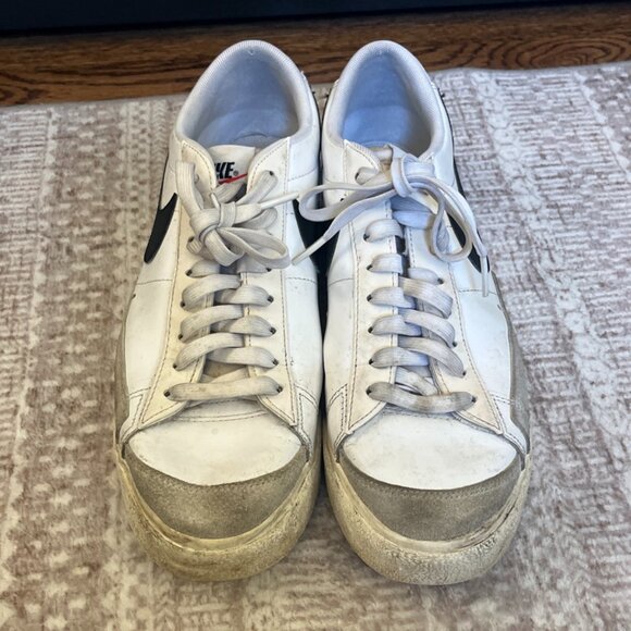 Nike Blazer Platform Low White Black Size 10 Women - Picture 5 of 8